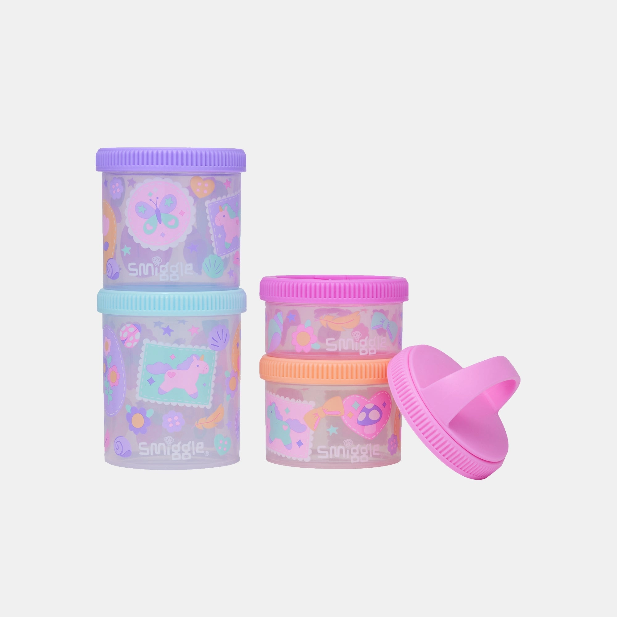 Smiggle Snack N Stack Containers - Little Journeys