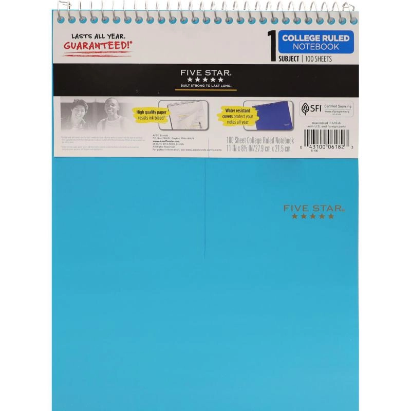 Steno Notebook 8.5 X 11 in Spiral - Lined 100 Sheets