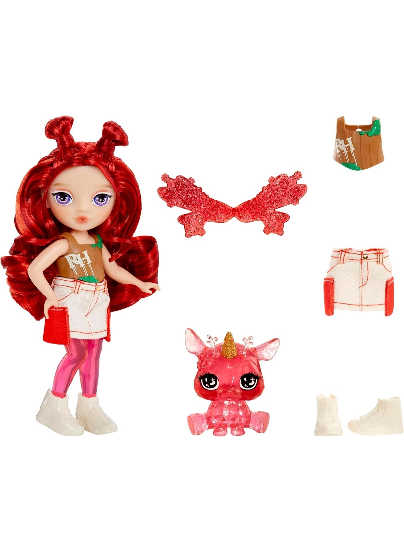 Apple Doll - 5.5” Poseable Purple Hair