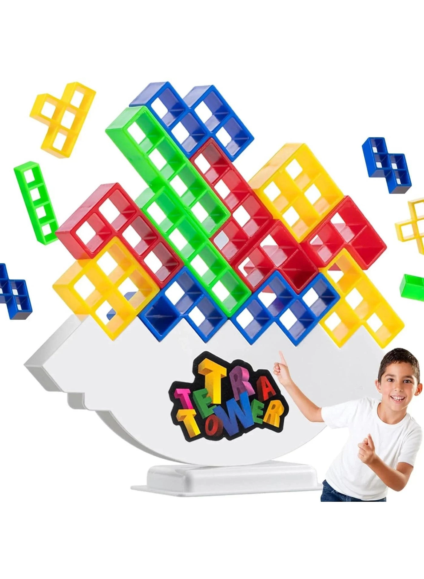 Bluejw Fun Balance Stacking Building Blocks - 48 pcs