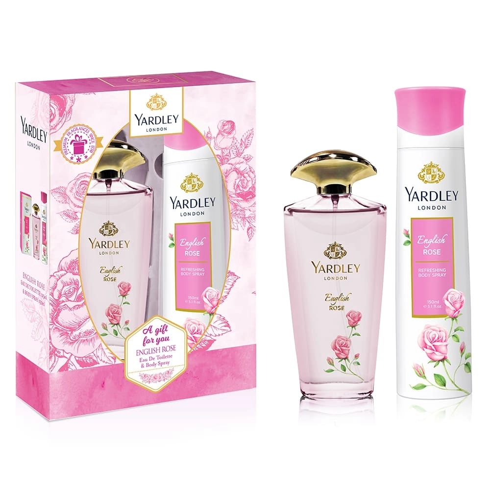 English Rose - Eau de Toilette 125ml 150ml Pack of 2