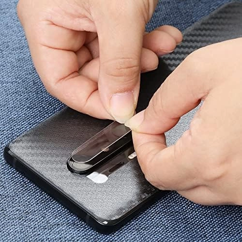 HD AntiFingerprint Tempered Glass Screen Protector + Camera Lens Protector + Carbon Fiber Back Protector for OnePlus 8 Pro (2-Pack)