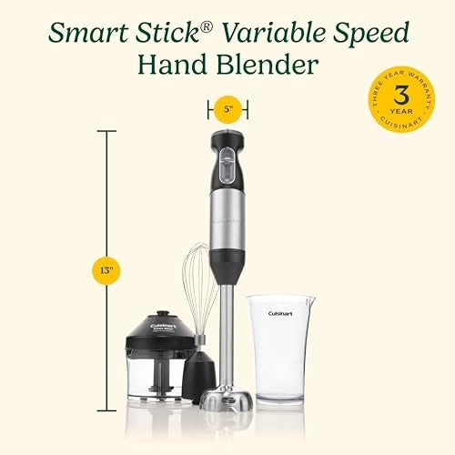 Smart Stick - 2 Speed 8-inch stainless steel blending shaft