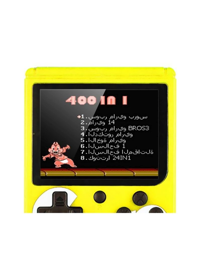 Handheld Game Console - 400 Built-in Games 3-Inch Color Screen Rechargeable Battery