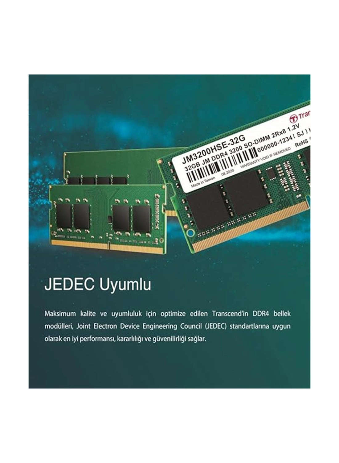 JM3200HSE-32G - 32GB 3200 MHz SO-DIMM DDR4