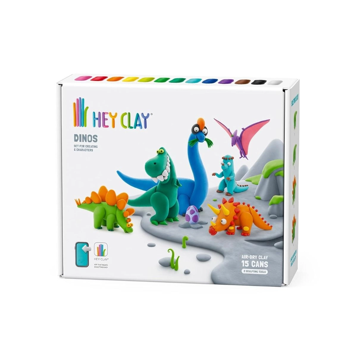 HEY CLAY Dino Set - 3+ years 15 cans