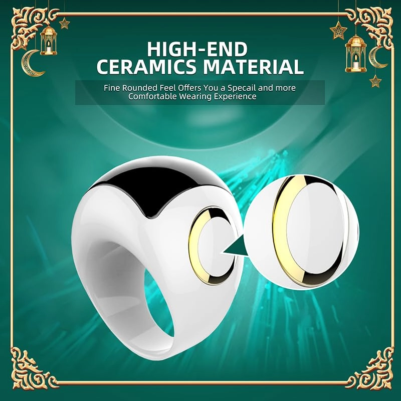 Zikr Ring 18mm Ceramics