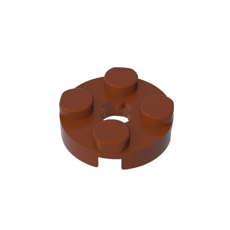 BrickBuddy GDS-609 Plate Round 2x2 with Axle Hole Type 1 - 50pcs
