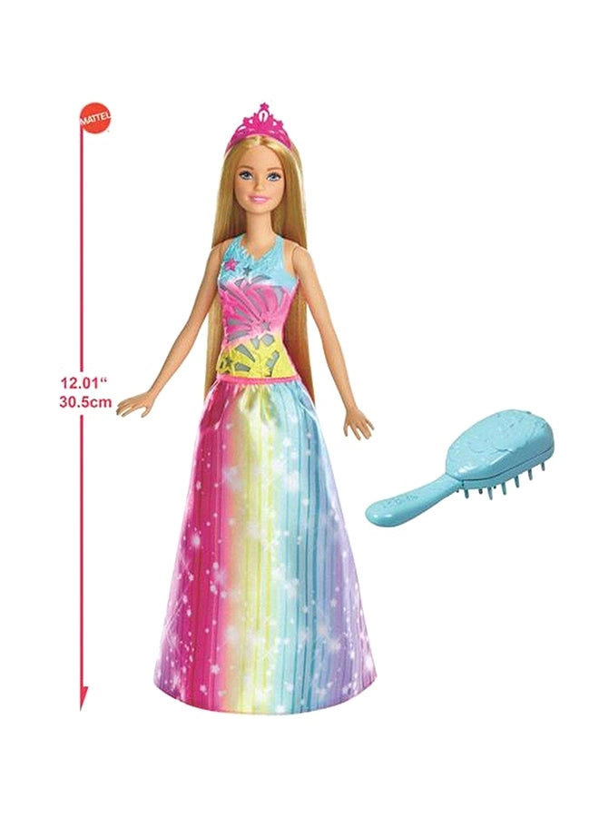 Barbie Dreamtopia Brush N Sparkle Princess Fashion Doll - Plastic Multicolour Ages 3+