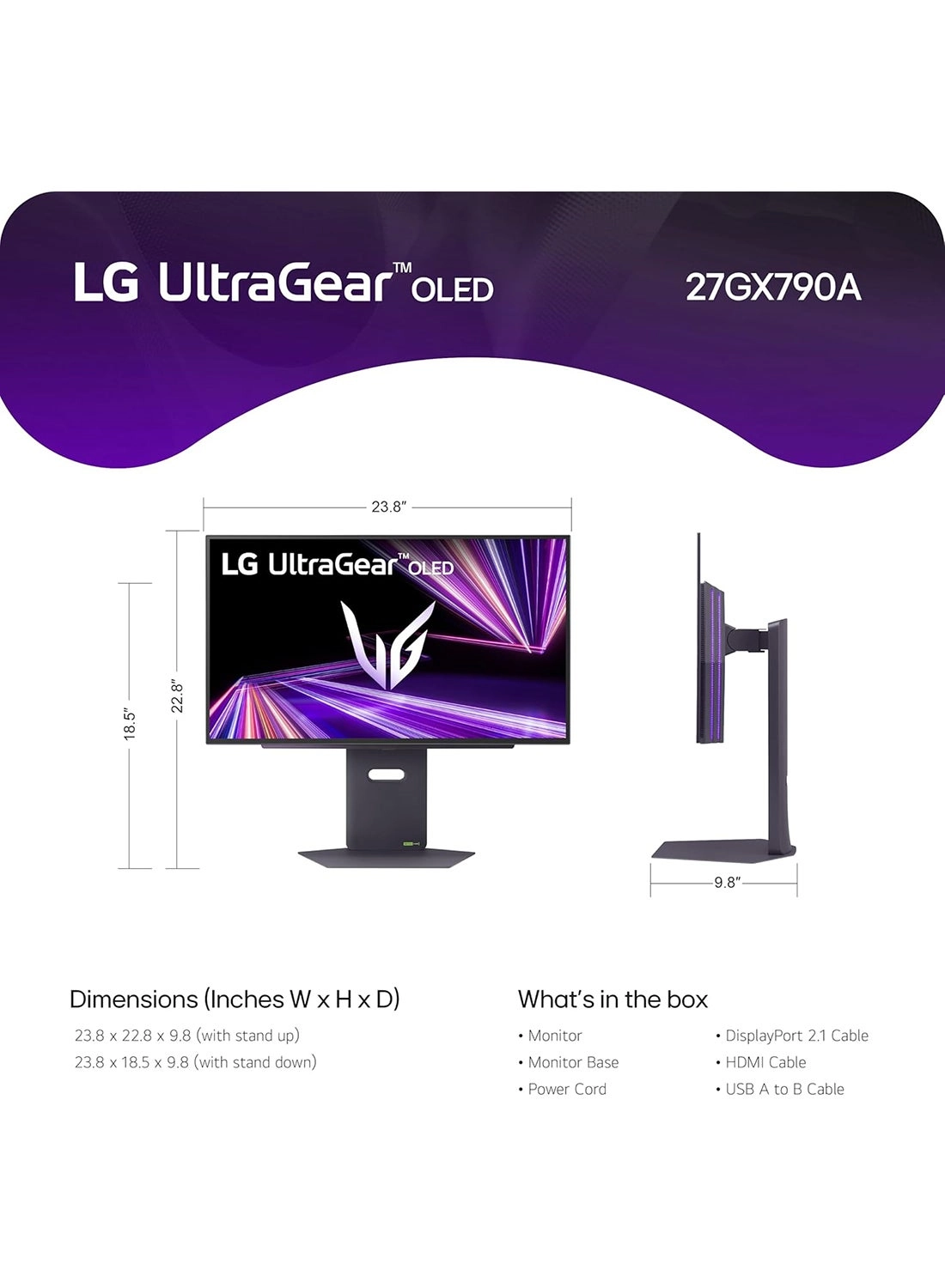 27GX790A-B - 27 in 2560x1440