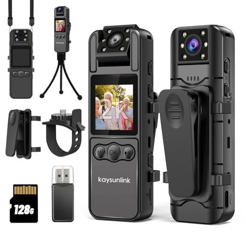 Upgraded1.4 Screen Body Camera - 1440p 128GB