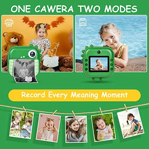 Instant Print Camera - 2.4-inch 12MP 1080P