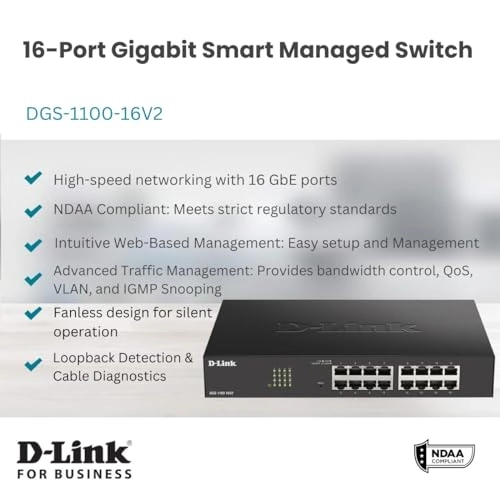 DGS-1100-16V2 16-ports