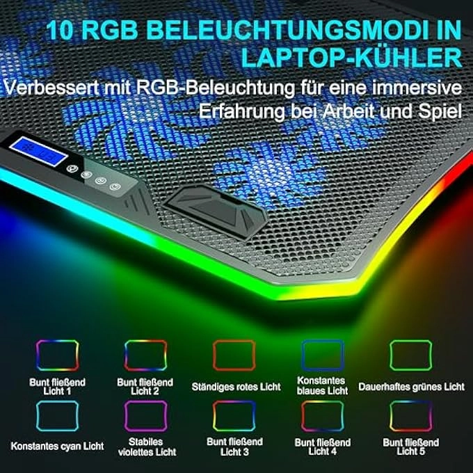 C50 - 8 Fans 15.6-17.3 INCH + Mobile Phone Stand