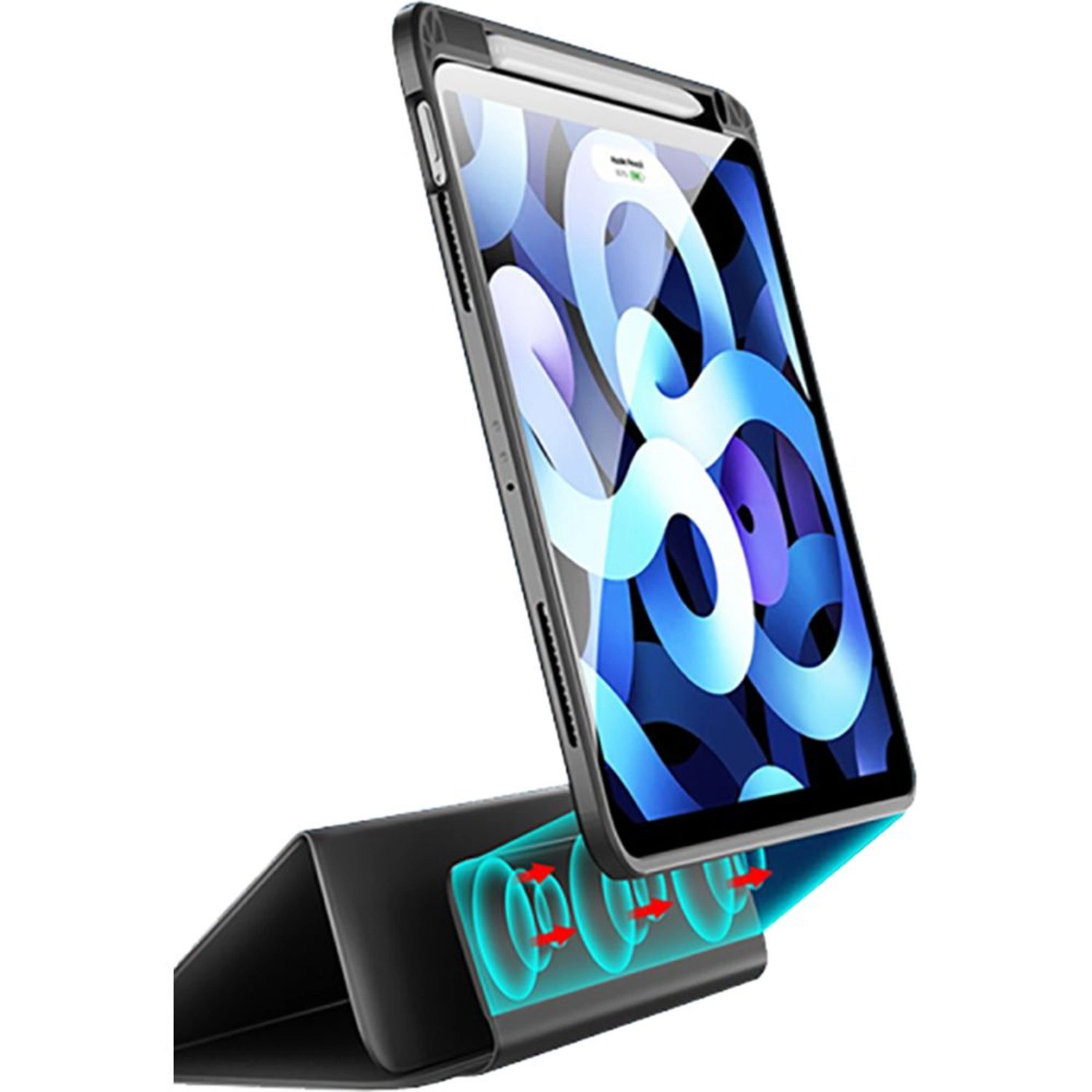 Tri-Fold Case with Pencil Holder for Apple iPad 10.2/10.5-inch