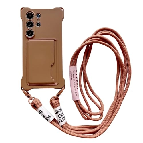 Miagon Crossbody Wallet Phone Case for Samsung Galaxy S22 Ultra