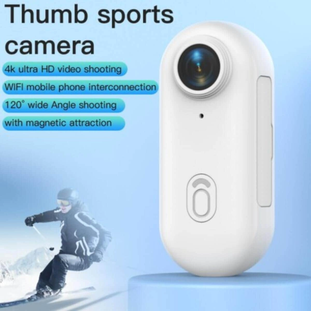 Portable WiFi Mini Sports Camera - 128GB 4K