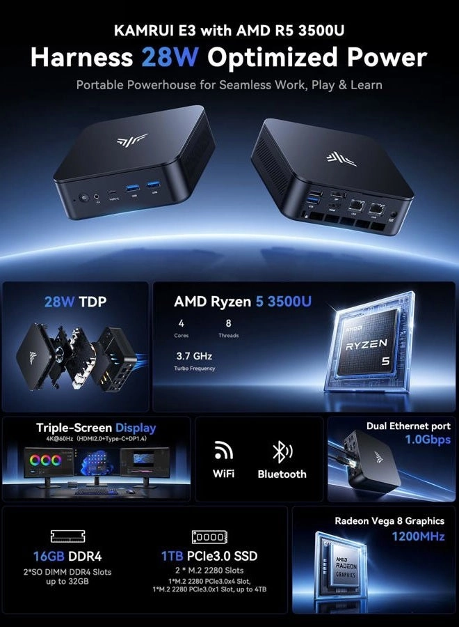 Essenx E3 - Ryzen 5 3500U 16GB 512GB