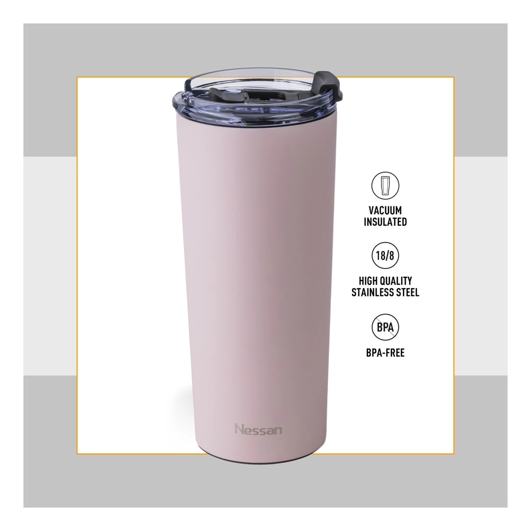 Stainless Steel Double Wall Vacuum Mug - 600ml