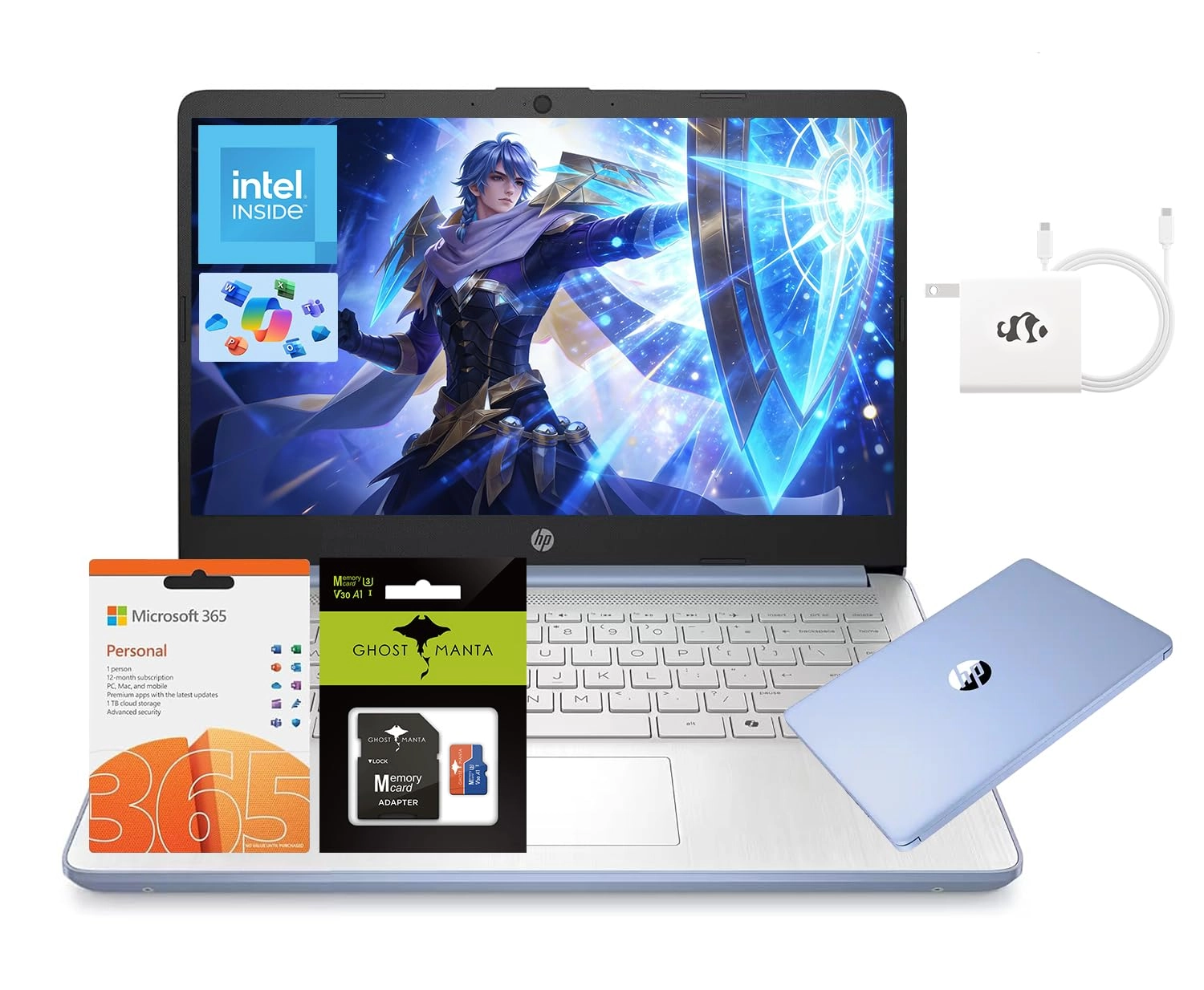 14 Laptop Computer Laptop 14-dq6011dx - 14'' N150 16GB DDR4 128GB UFS + 256GB MSD Card