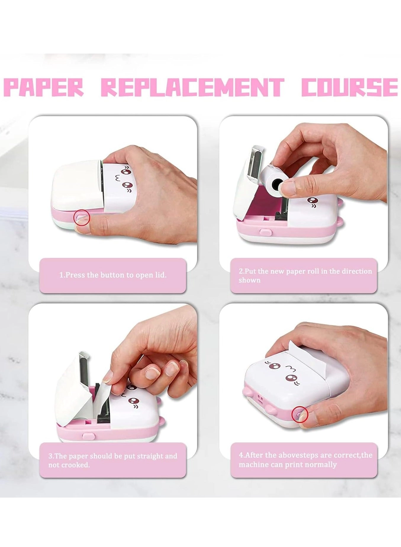 Label Maker Mini Photo Printer - thermal 200 DPI