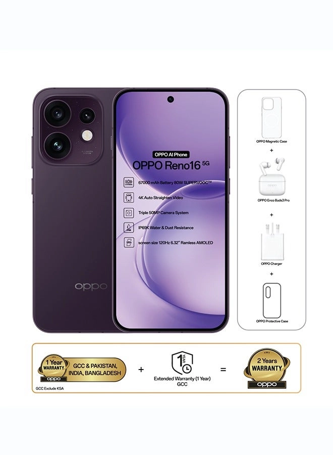 Reno 16 12GB 256GB + Enco Buds3 Pro + Magnetic Case