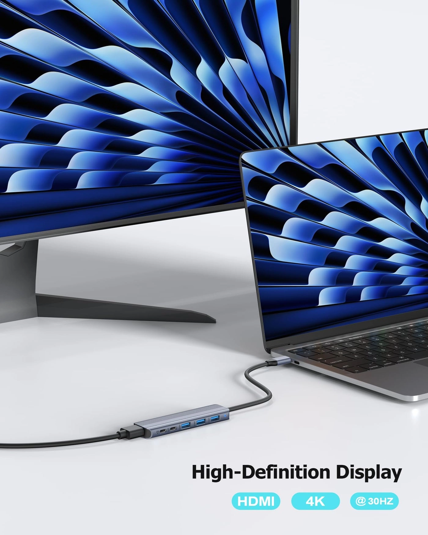 USB C Hub - HDMI 4k@30Hz 100W