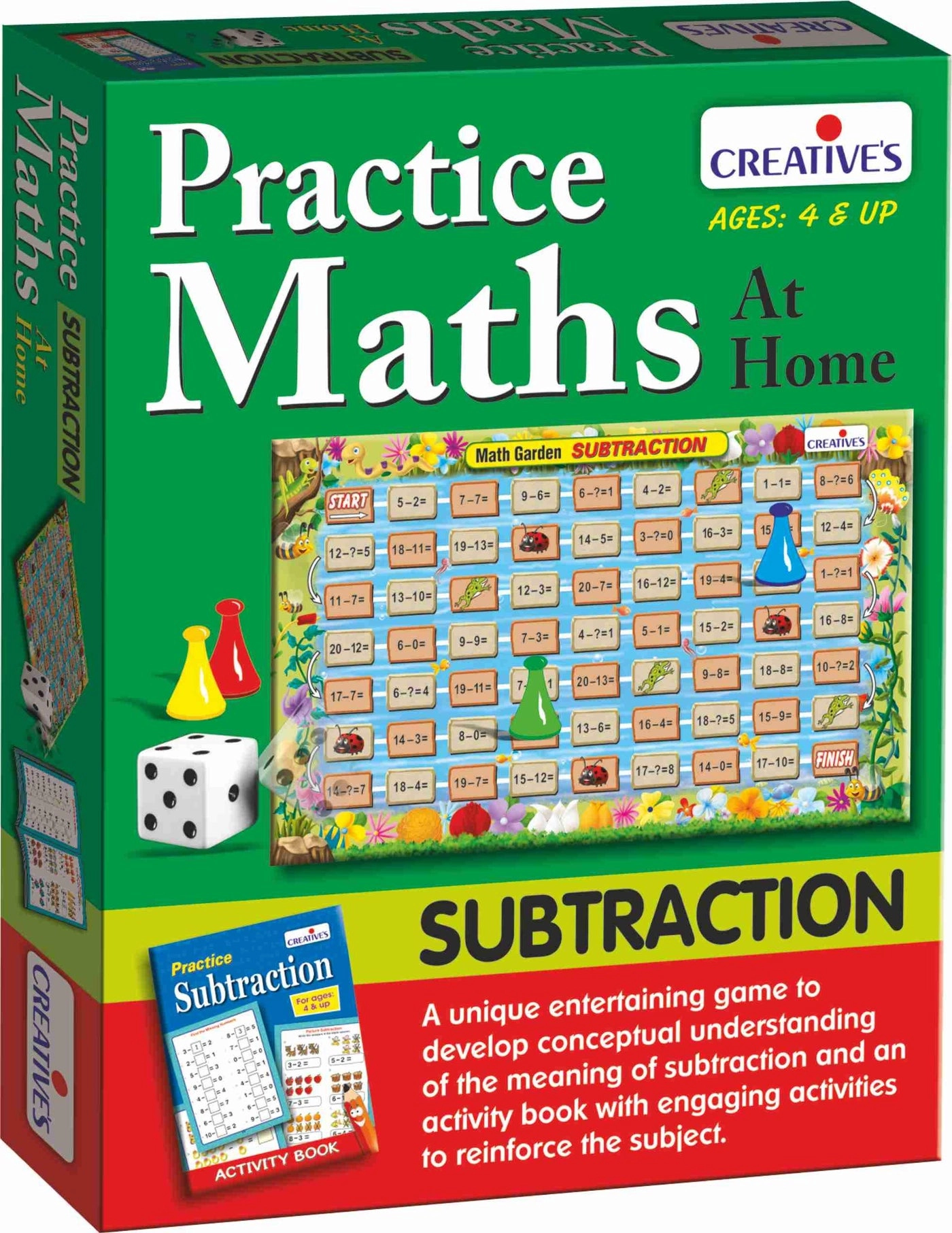 Creative's Practice Maths at Home - Subtraction - 4 & Up