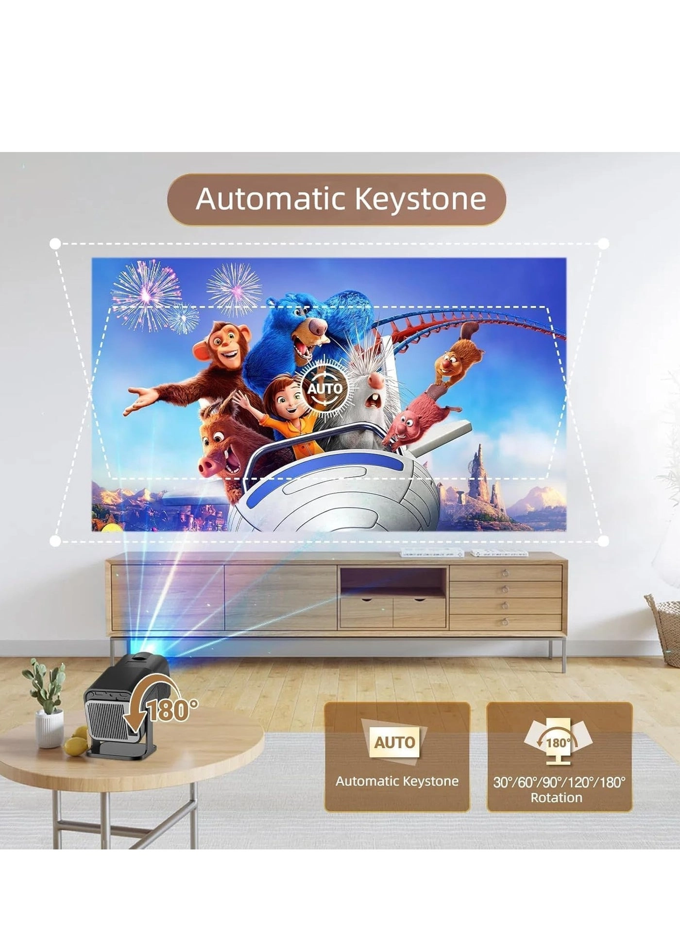 HD Smart Projector 120ANSI Lumens