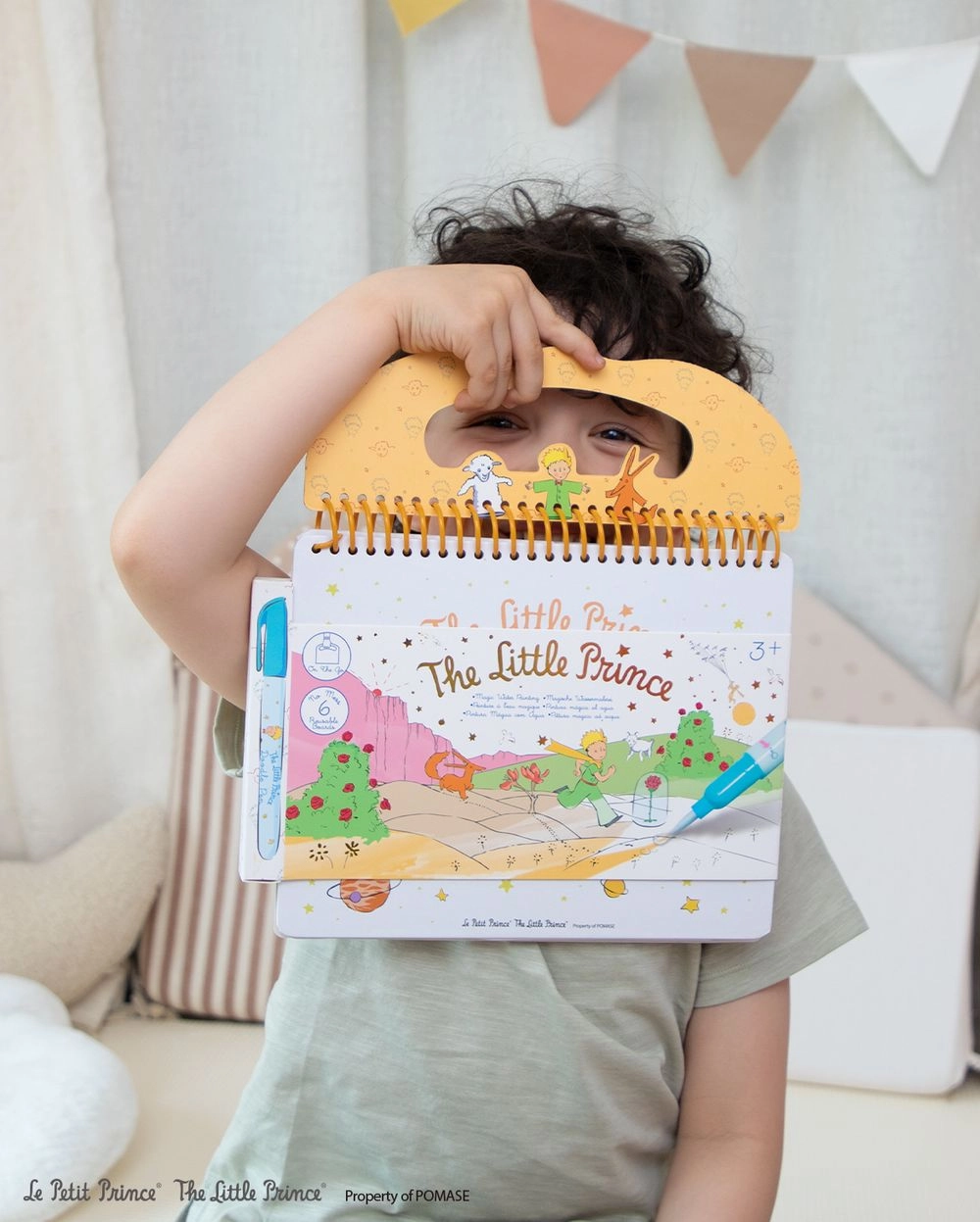 The Little Prince Magic Water Painting Set - 6 reusable water painting cards 1 refillable water pen