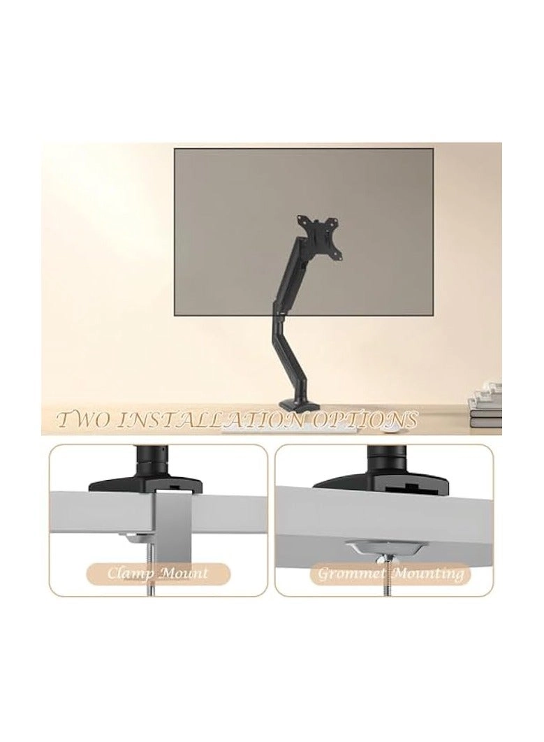 Monitor Mount Arm - Single 20 to 32 inches 75x75mm and 100x100mm