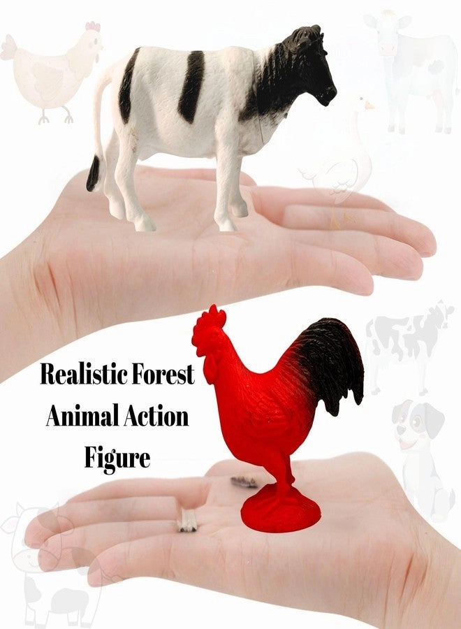 Forest Animal Action Figure Playset - 3+ 6 PCS Set