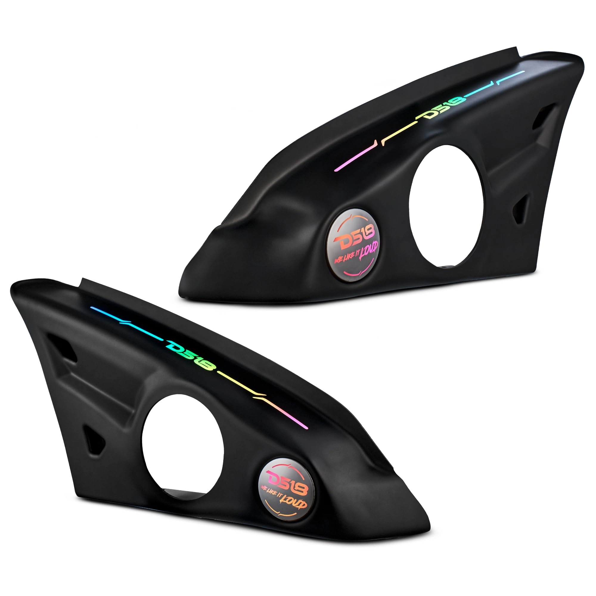 DS18 SLG-AR6V2 - Arm Rest Enclosure Digital LED Lights Fits 2x 6.5" Speakers