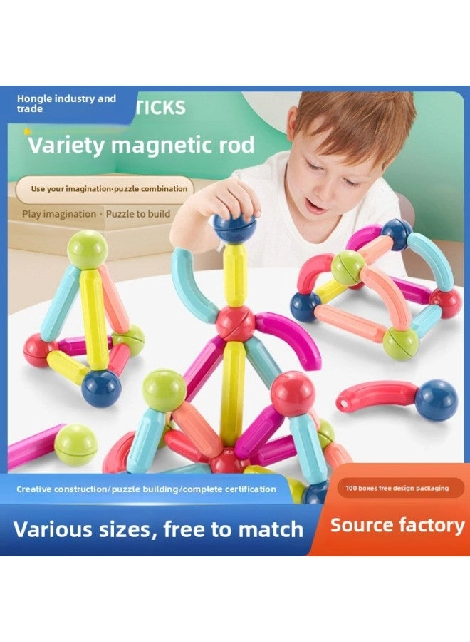 Magnetic Ball and Stick Building Set - 64pcs