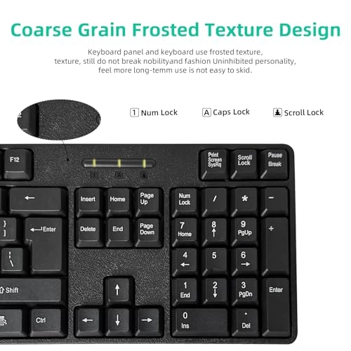 PS2 104 Keys Computer Keyboard - US Wired