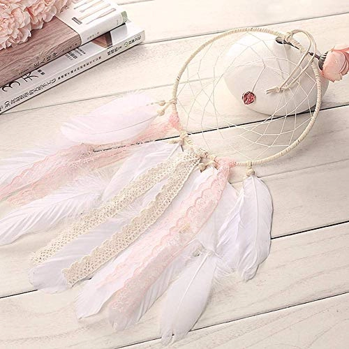 Dreamcatcher - Siderosphere, feathers, lines, wood beads.