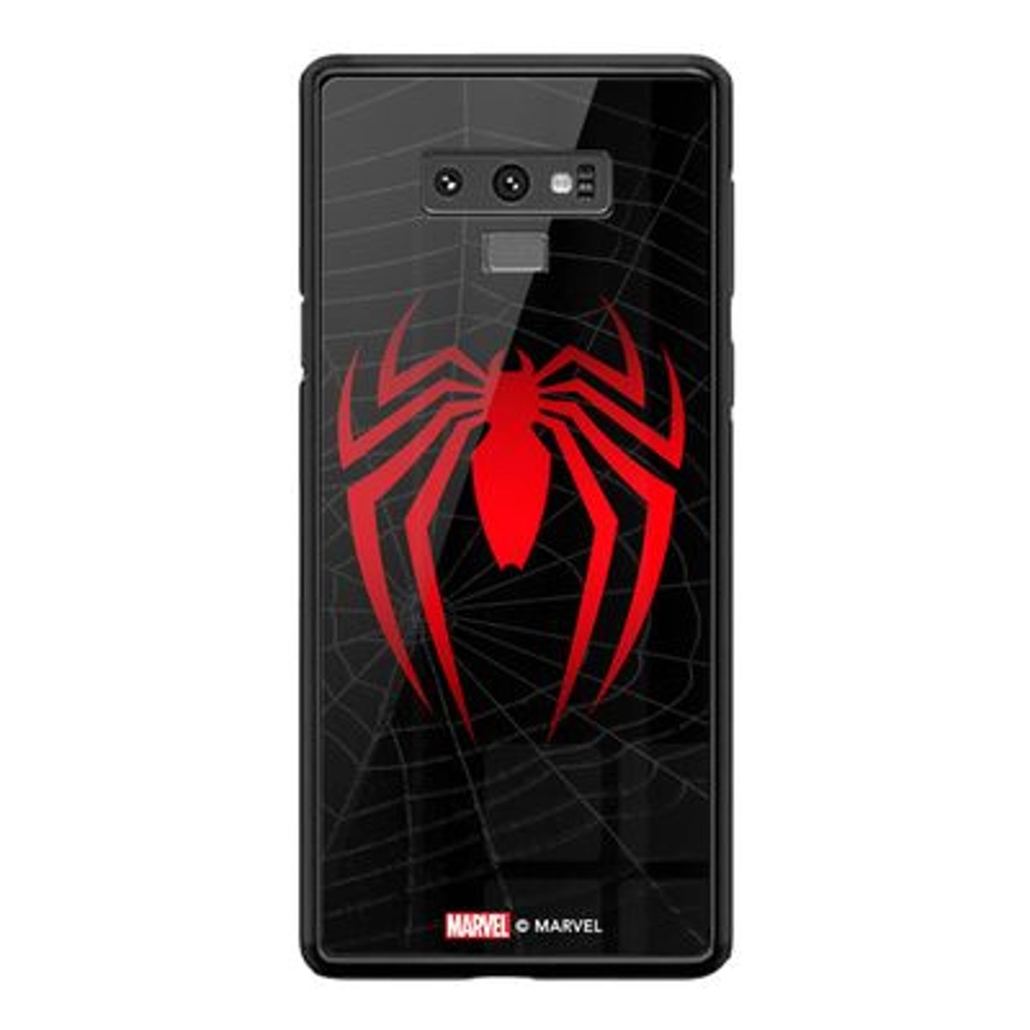 Wackylicious Spiderman Red Logo Cover for Galaxy Note 9