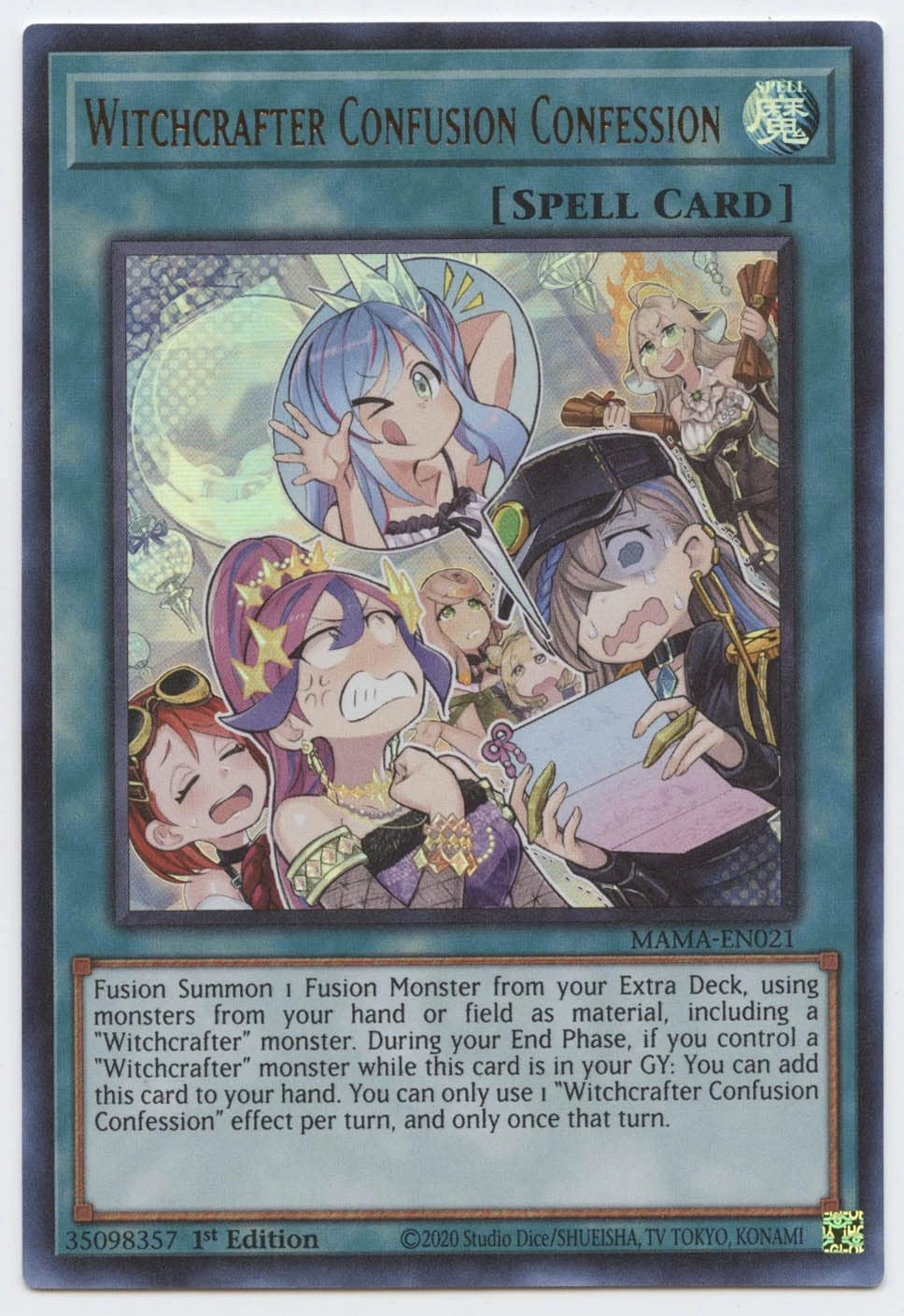 Yu-Gi-Oh! Witchcrafter Confusion Confession MAMA-EN021