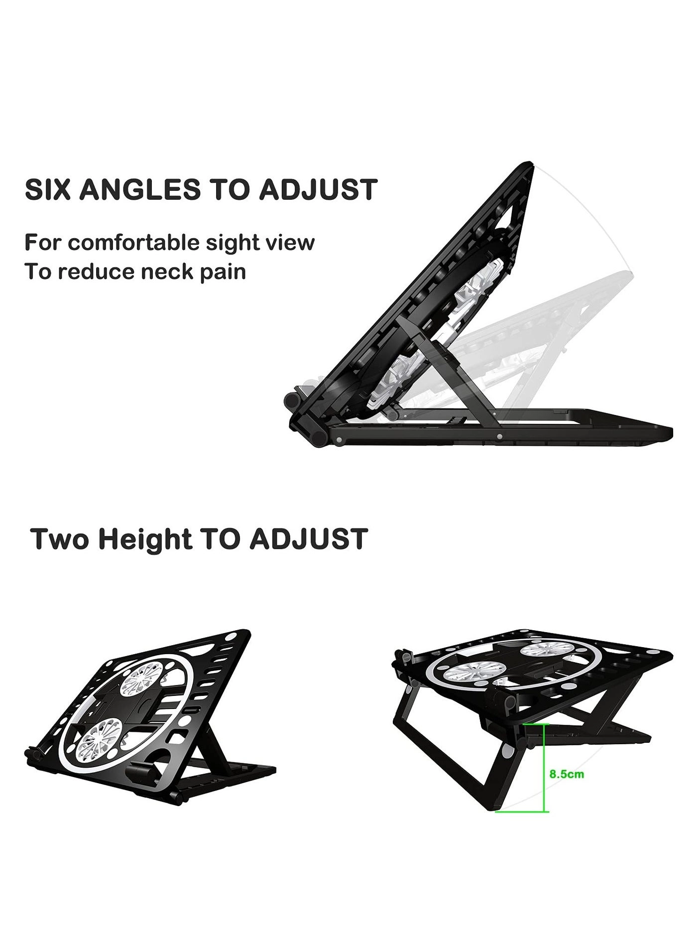 Laptop Cooling Stand - 2 quiet fans