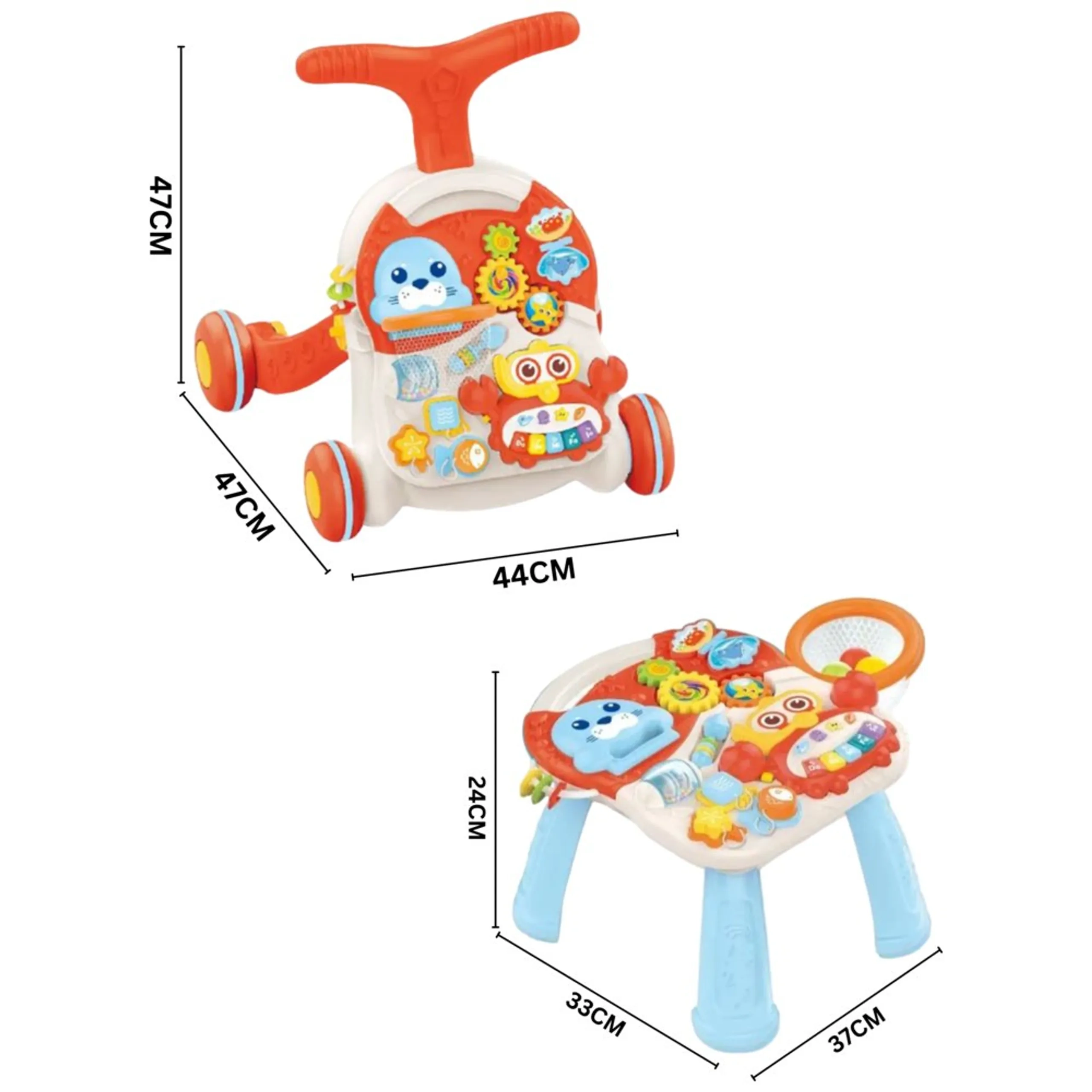 Baby Push Walker - Activity Learning Panel Music & Lights