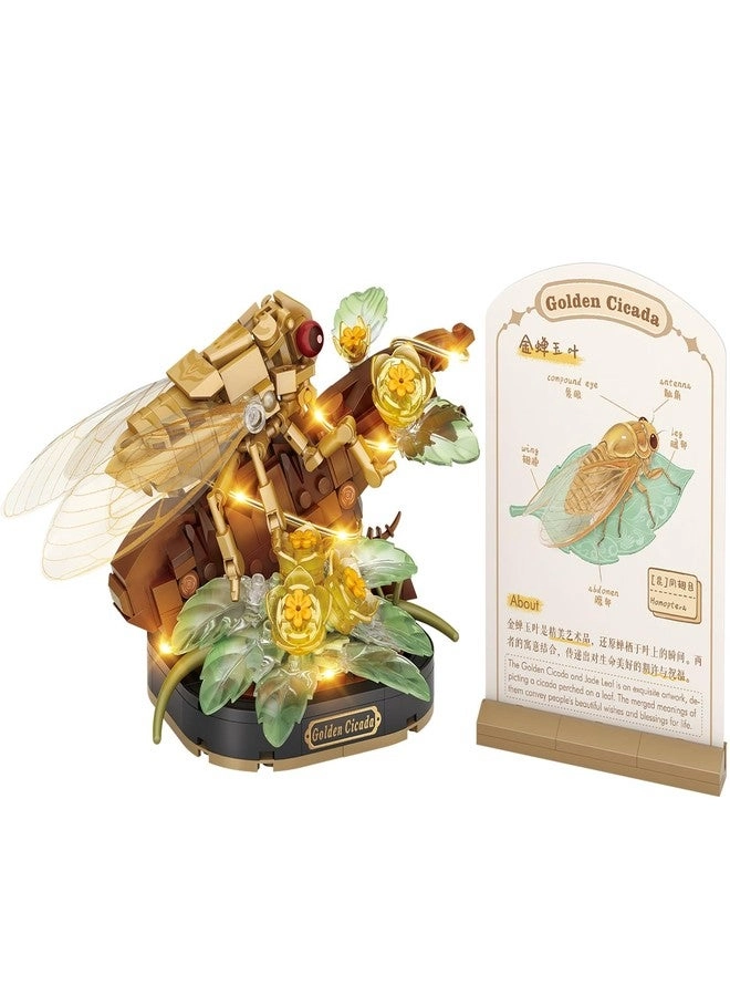 MEIEST Insect Flower Building Blocks - Colorful Science Popularization Card