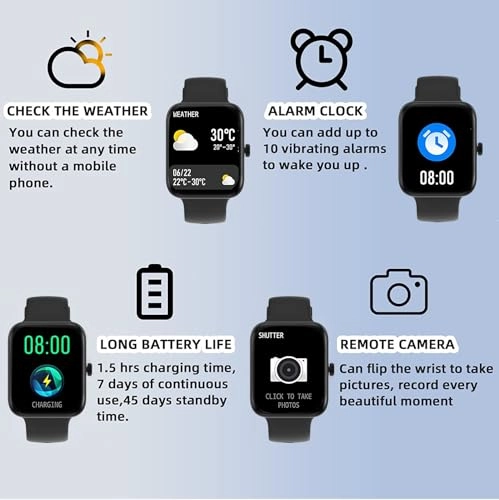 Smart Watch - IP68 Waterproof Blood Oxygen Heart Rate