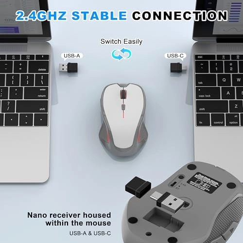 Rechargeable Silent Slim Mouse - Bluetooth
