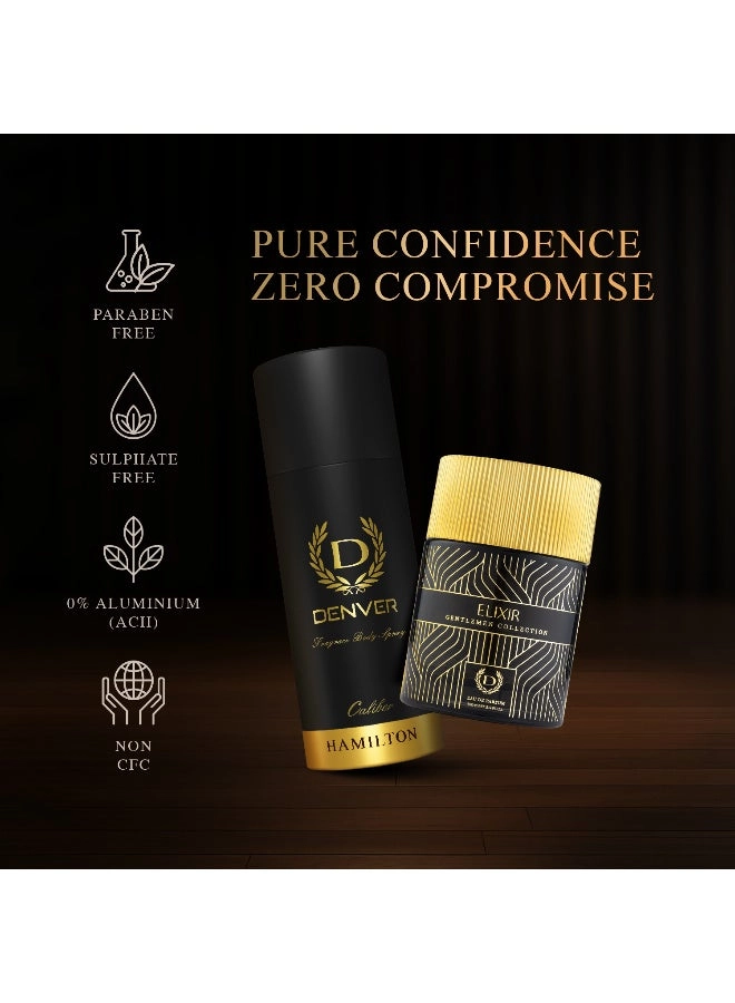 Caliber Deo - 165ml + Elixir Perfume - 100ml