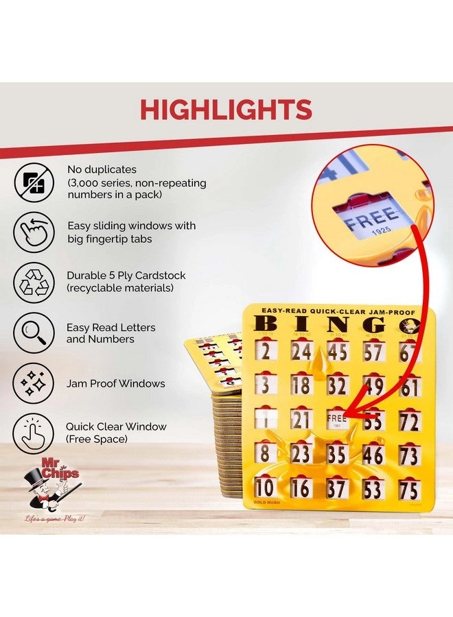 Bingo Cards - Jam-Proof Large Print 25 Pack