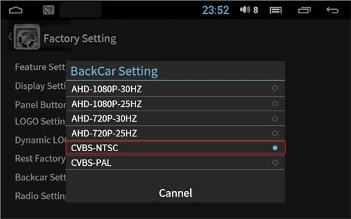 Rear View Camera Fisheye - Night vision Wired 1080P
