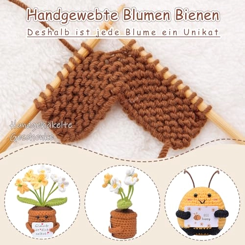 Pocket Hug Bee 8.5 cm + Sunflowers Lucky Charm 15 cm