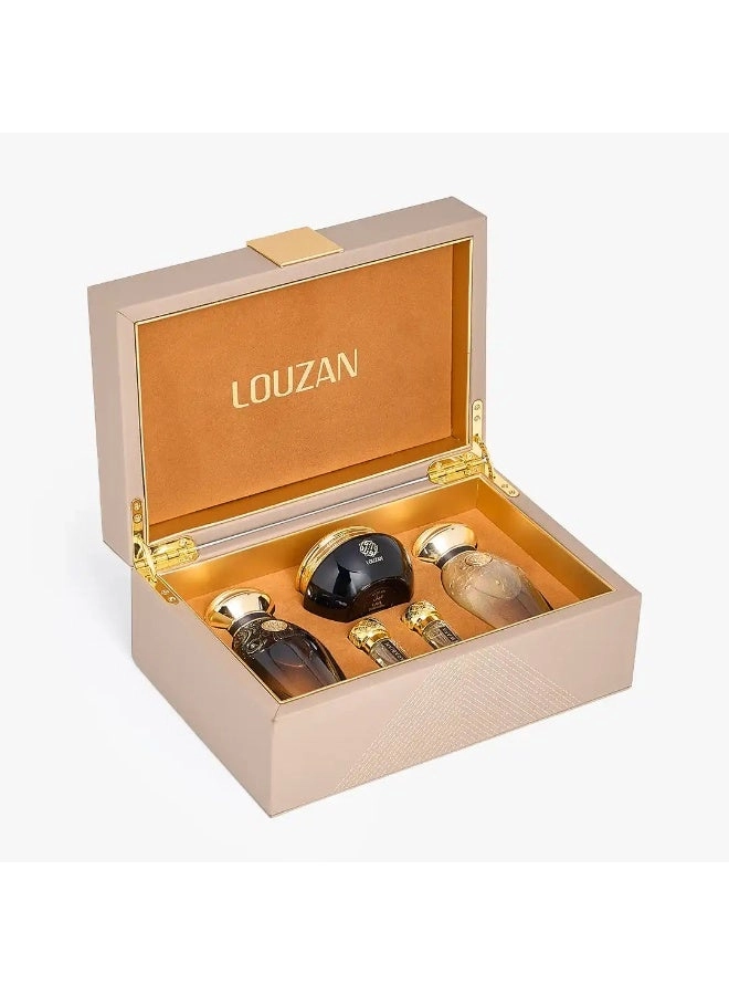Liwa Dokhoon + Lail Dokhoon + Nada Dokhoon + Oud Al Qaser + Lara + Rose Musk + Ayaam + Ghawi + Double Super Cambodian Oud Chips + Ayaam All Over Spray + Organza All Over Spray - Unisex Arabian