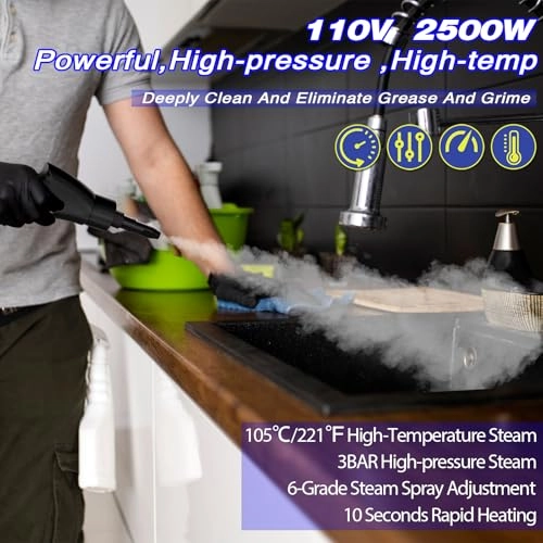 Handheld Steam Cleaner - 3BAR 1200ml