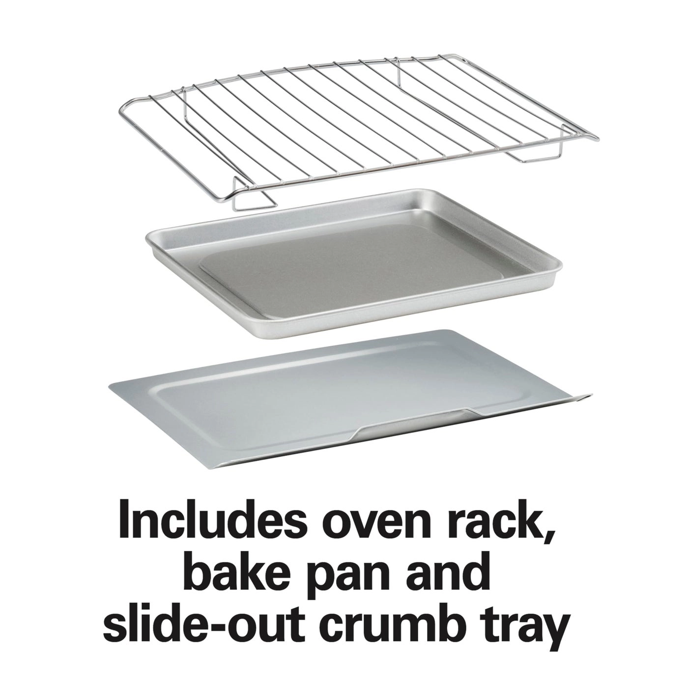 Countertop Toaster Oven & Pizza Maker - Large 4-Slice Capacity Stainless Steel